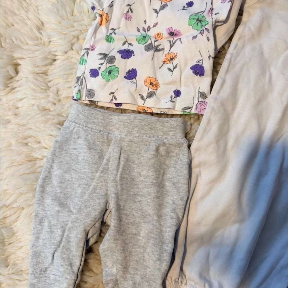 Carter's Floral and Gray Kids Matching Set
